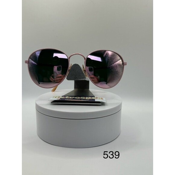 True Vintage Oversize Sunglasses NOS Preppy Style Pink Mirror Lens Oleg Cassini main image 7